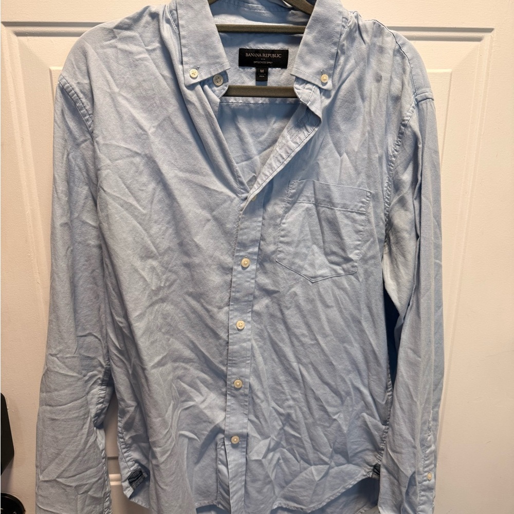 Banana Republic Sky Blue Casual Shirt